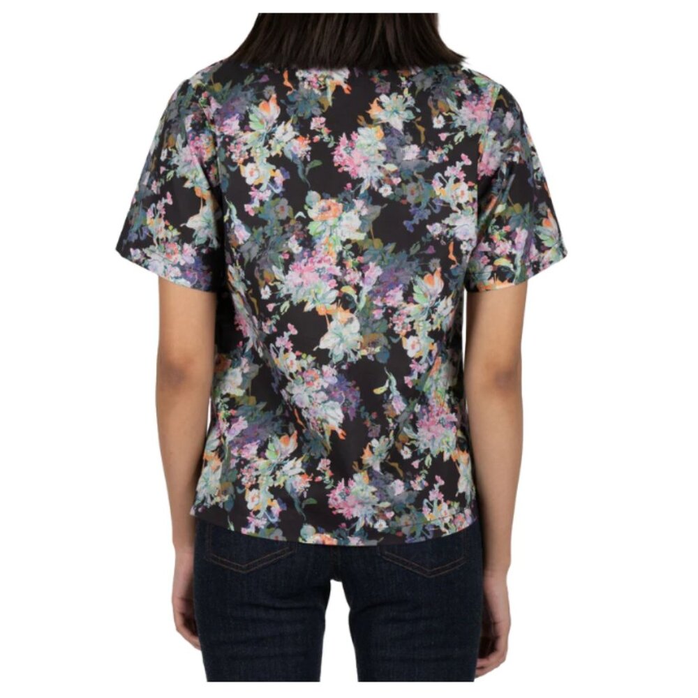 Naked and Famous Camp Collar Shirt Small SS21 Flower Painting - Black - Picture 3 of 8